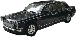 1 18 for Hongqi CA7600J Courtesy Car Alloy Car Model Collection Ornaments Souvenir Children's Toys Motor Vehicles Toys