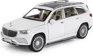 1 24 for Maybachs GLS Class GLS600 Alloy Car Model Diecasts Metal Toy Car Model Collection Car Enthusiasts Gift Classic Cars Collectible(White)