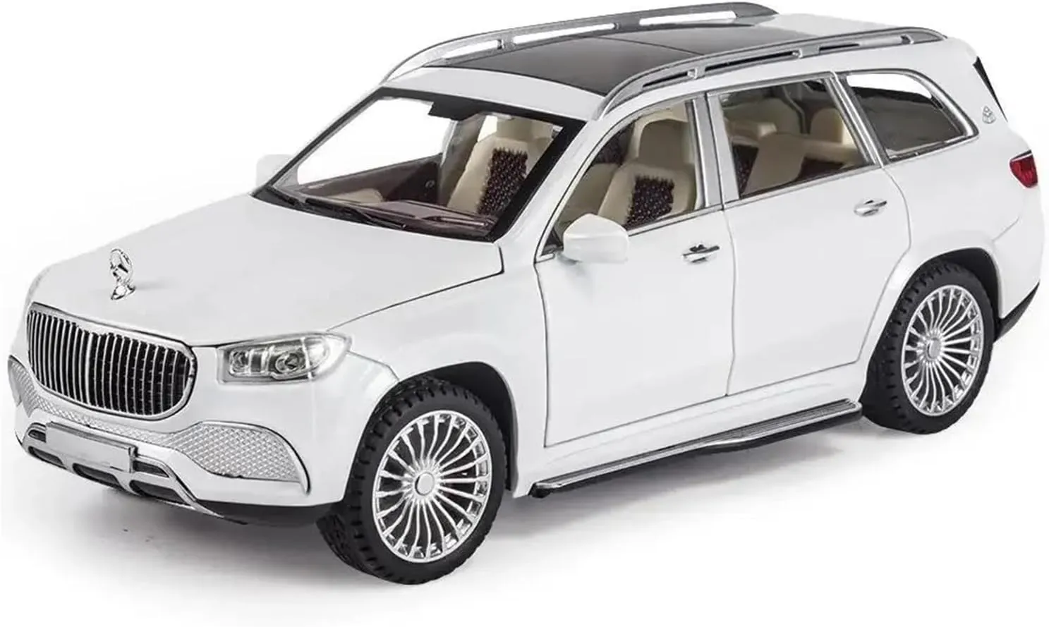 1 24 for Maybachs GLS Class GLS600 Alloy Car Model Diecasts Metal Toy Car Model Collection Car Enthusiasts Gift Classic Cars Collectible(White)