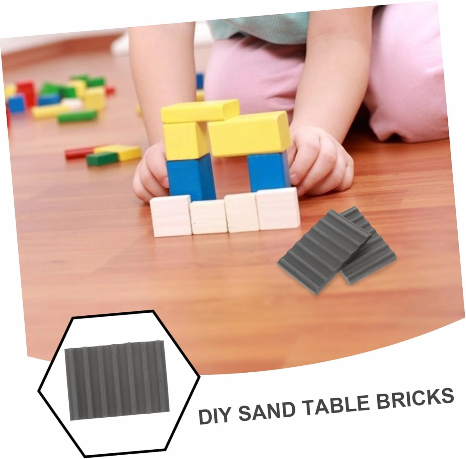 10pcs Miniature Bricks for DIY Crafts Realistic Landscaping Models for Mini Gardens Dollhouses Table Architecture