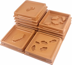 10Pcs Montessori Baby Geography Teahcing Toys Geology & Earth Sciences Moulds On Earth Preschool Early Educational Toys for Children