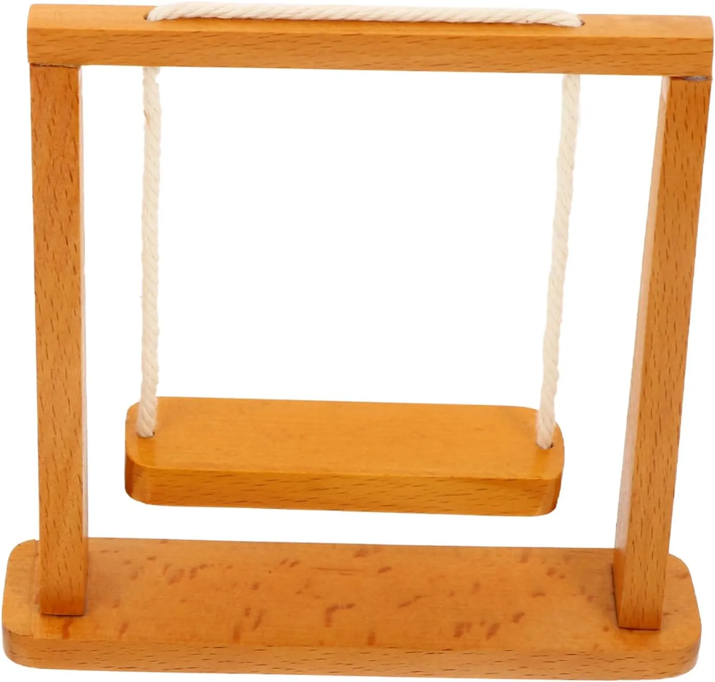 1:12 Scale Miniature Wood Swing for Doll House Fairy Garden Accessory Decorative Toy Miniature Furniture