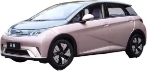 1:18 for BYD Dolphin Simulation Alloy Car Model Collection Ornament Decoration Mini Simulation Toys