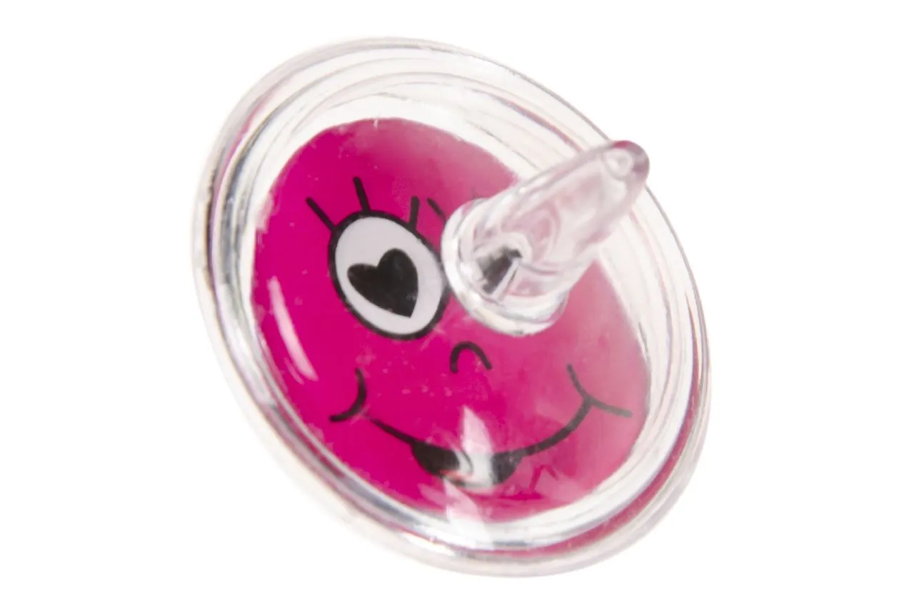 12 Emoji Face Spinning Tops