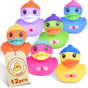 12 Pack Jeep Ducks for Jeeps - 2.2’’ Rubber Duckies for Jeep Lovers, Baby Bath Toy, Mini Ducks for Jeeps, Fun Bath Toys for Babies, Jeep Gifts, Rubber Ducks in Bulk