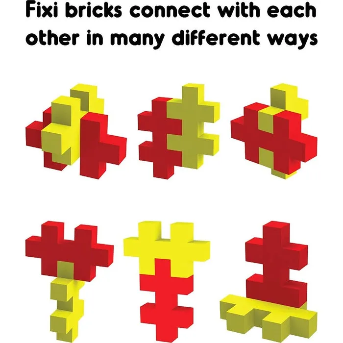 120 Pieces Fixi Bricks Aqua Tube 1 - Dolphin & Clown Fish (6-10 Years)