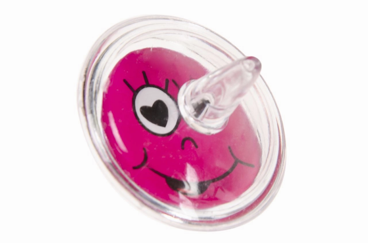 12 Emoji Face Spinning Tops (Bag)