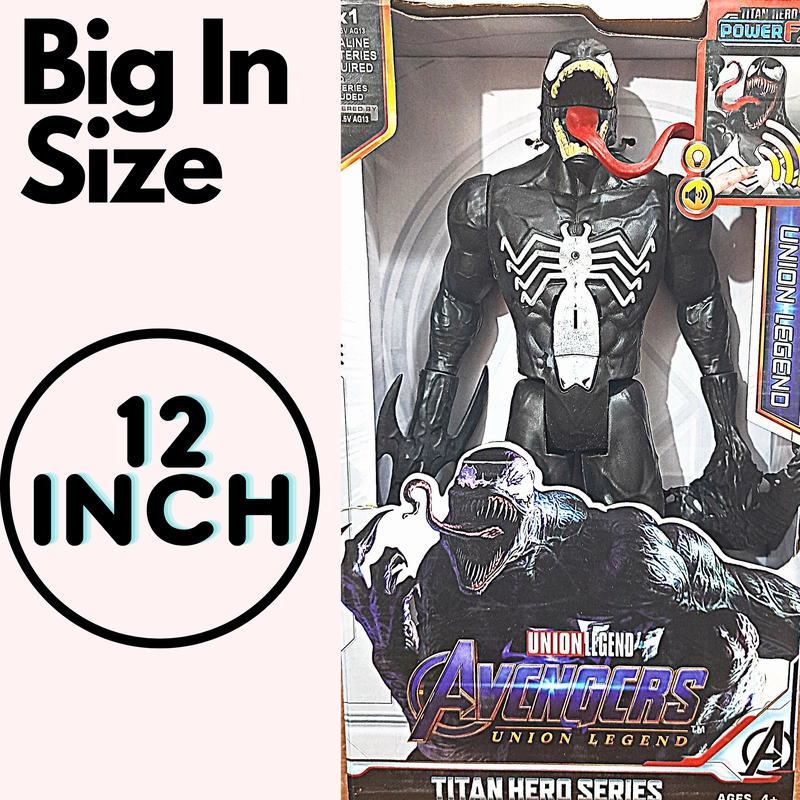 12 Inch Venom Action Figure with Music & Light (3 Years till Grown Ups)