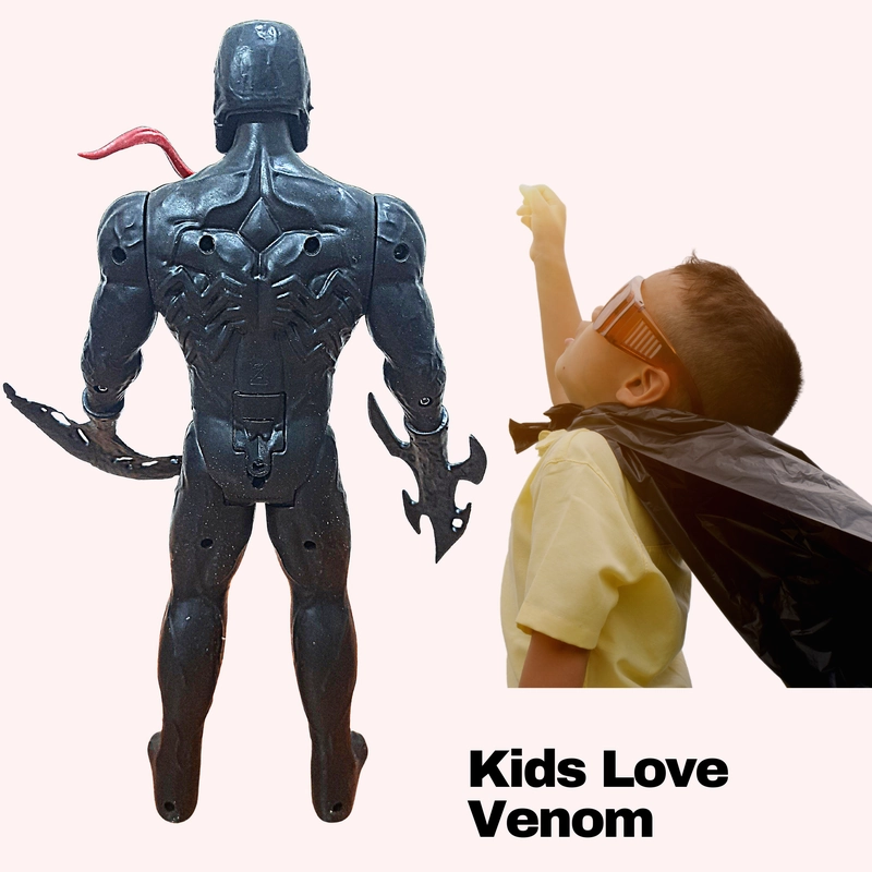 12 Inch Venom Action Figure with Music & Light (3 Years till Grown Ups)
