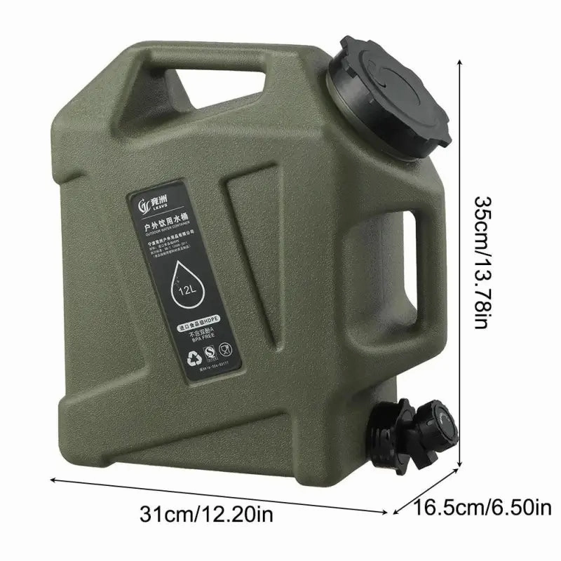 12L Portable Camping Water Container