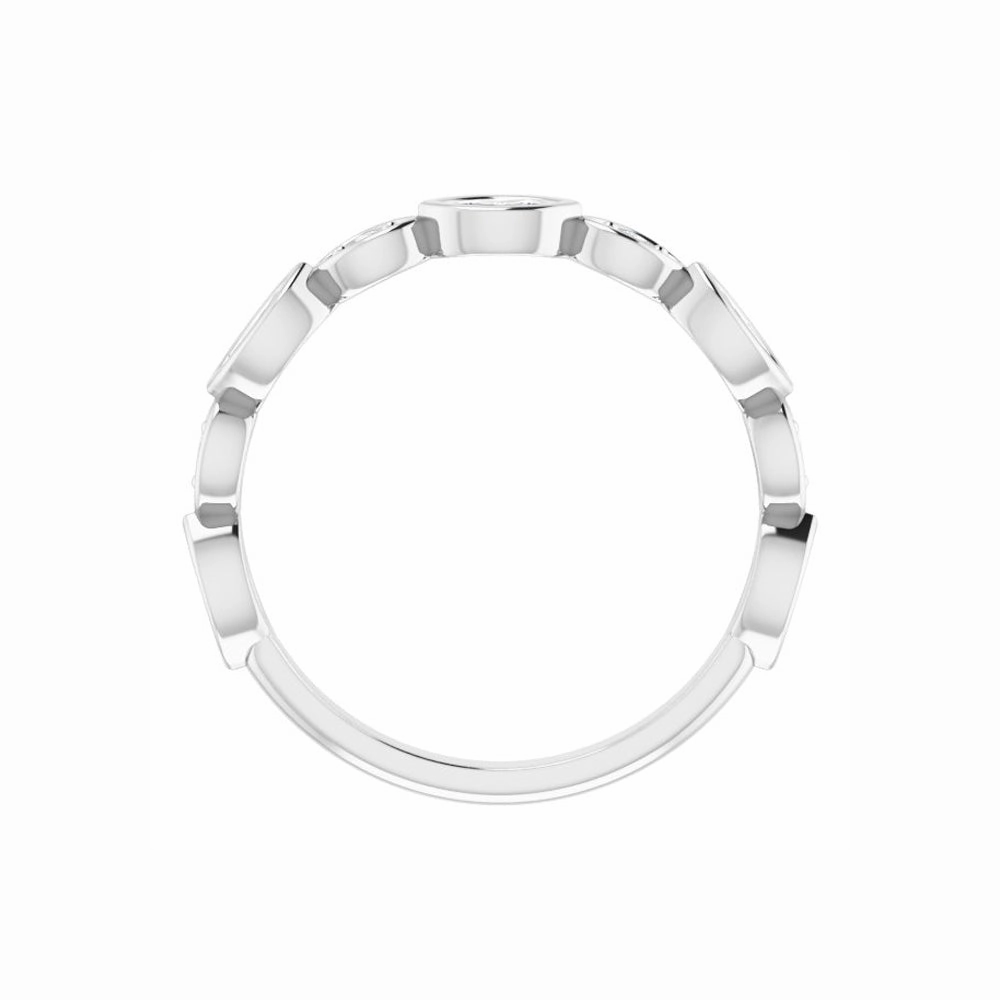 14k Gold 3/8 CTW Natural Diamond Anniversary Band