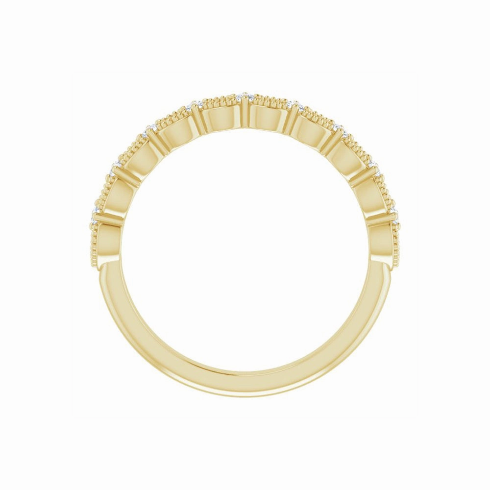14k Gold Natural Diamond Anniversary Band