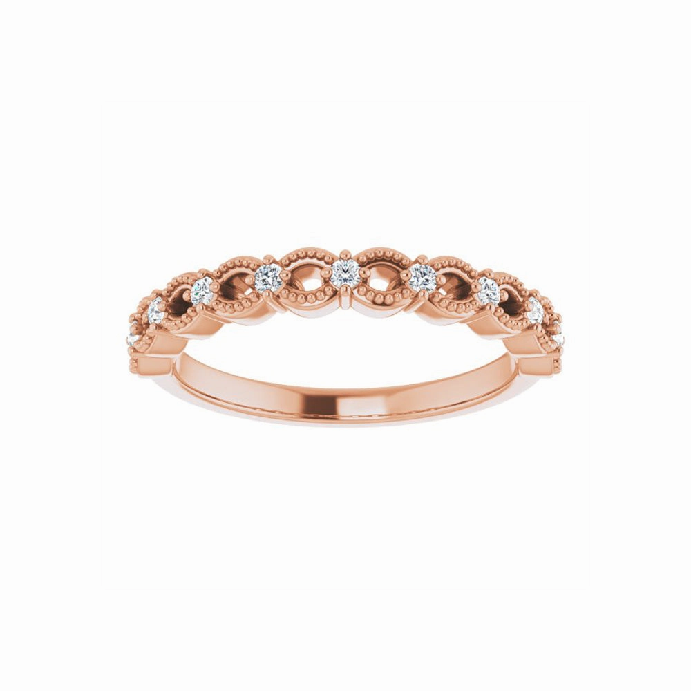 14k Gold Natural Diamond Anniversary Band