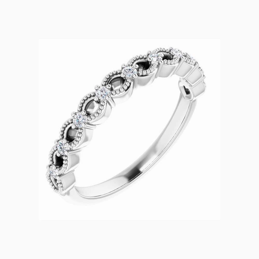 14k Gold Natural Diamond Anniversary Band