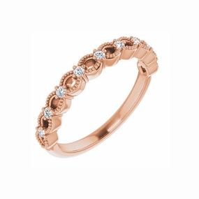 14k Gold Natural Diamond Anniversary Band