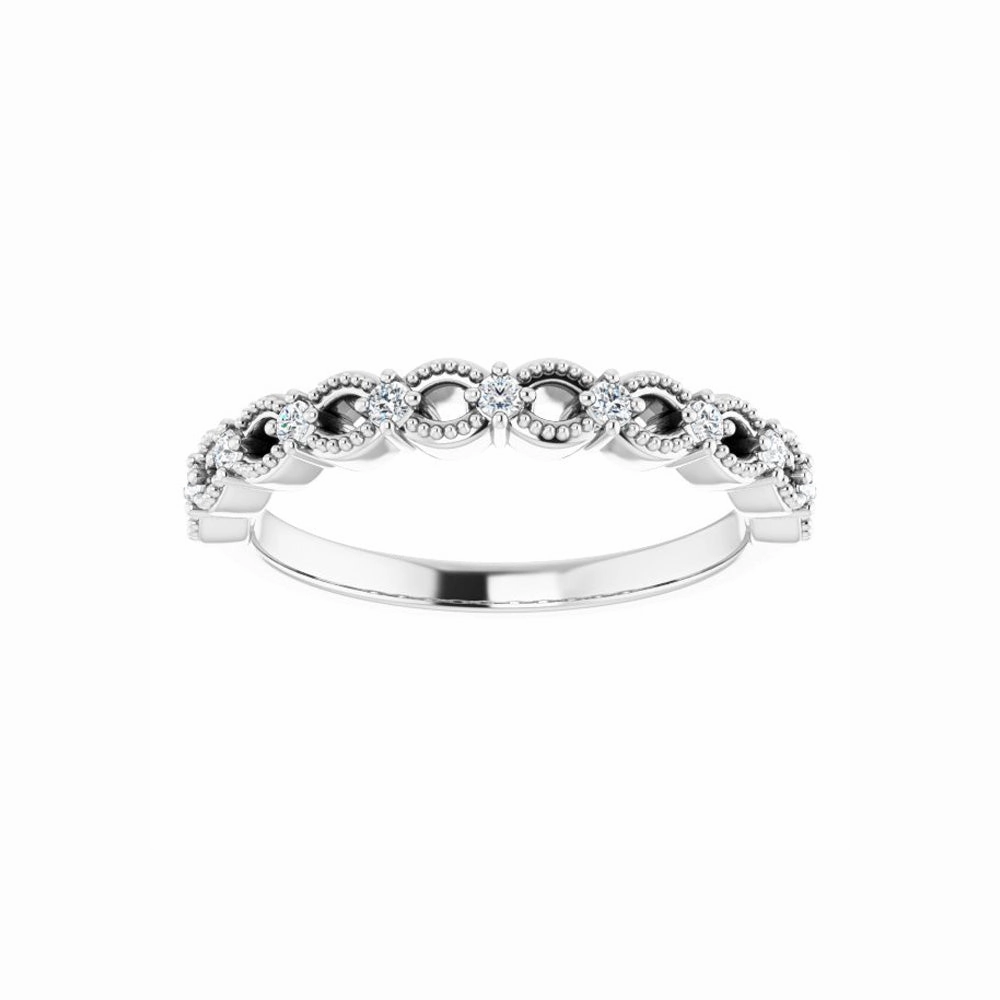 14k Gold Natural Diamond Anniversary Band