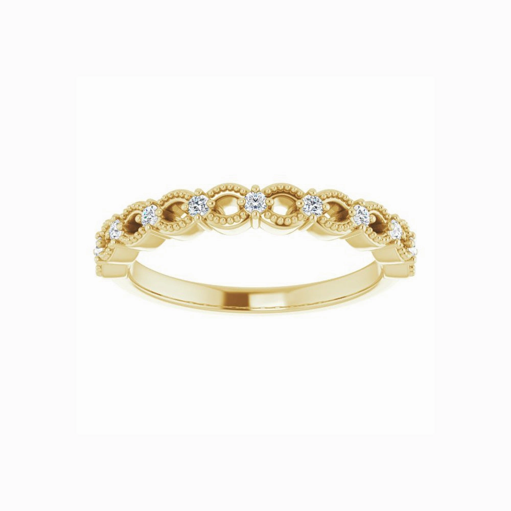 14k Gold Natural Diamond Anniversary Band