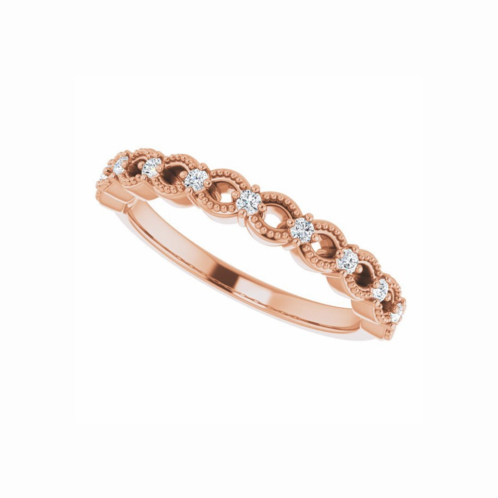 14k Gold Natural Diamond Anniversary Band