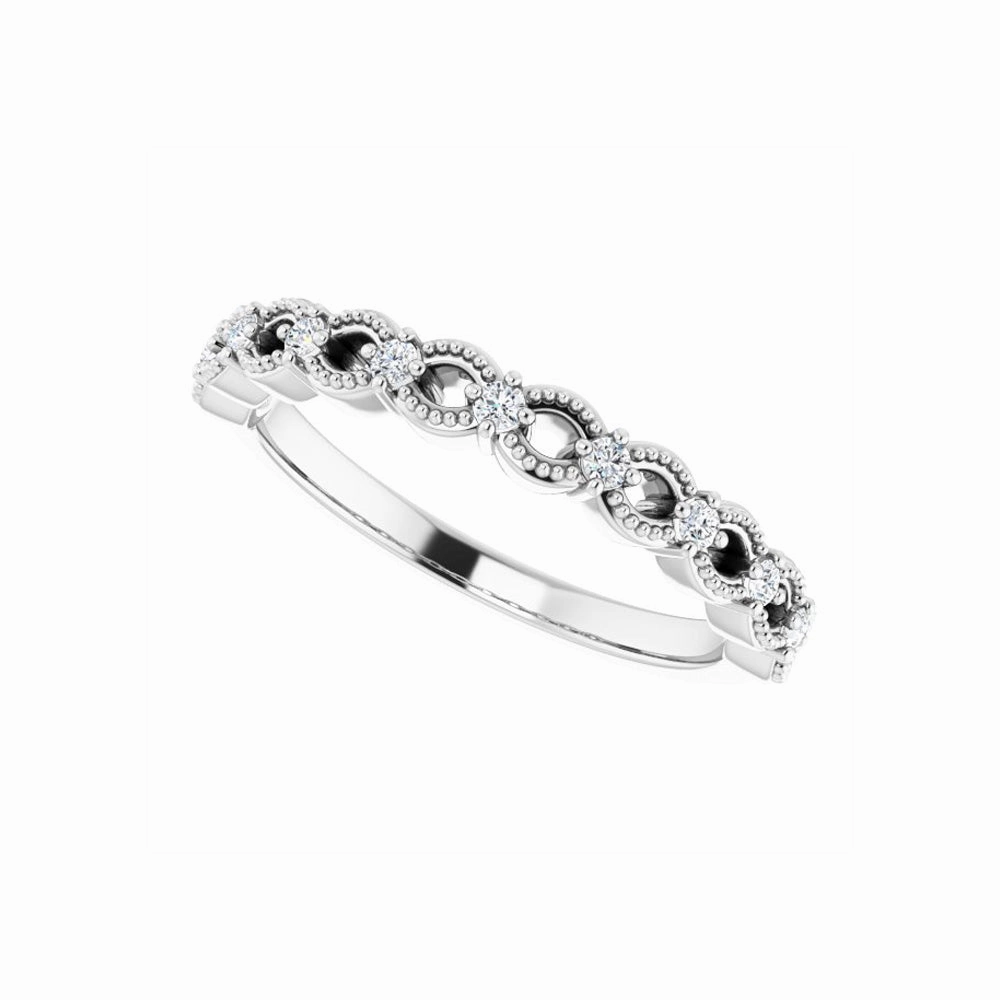 14k Gold Natural Diamond Anniversary Band