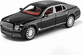 1 24 for Bentley Mulsanne Alloy Car Diecast Toy Vehicles Car Model Car Enthusiasts Limited Collections Models Simulation Vehicle Playset(Black)