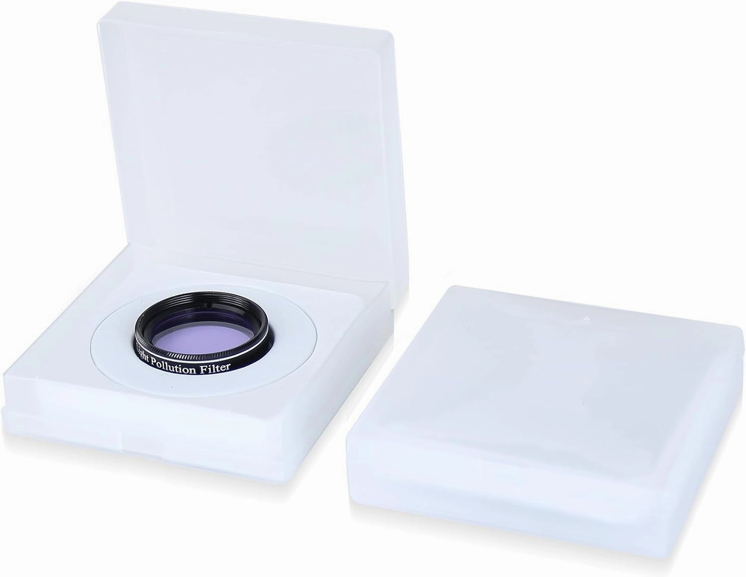 1.25 Inch Light Pollution Filter for Telescope Perfect for Deep Sky Visual Astronomical Photography Metal Frame Optical Glass