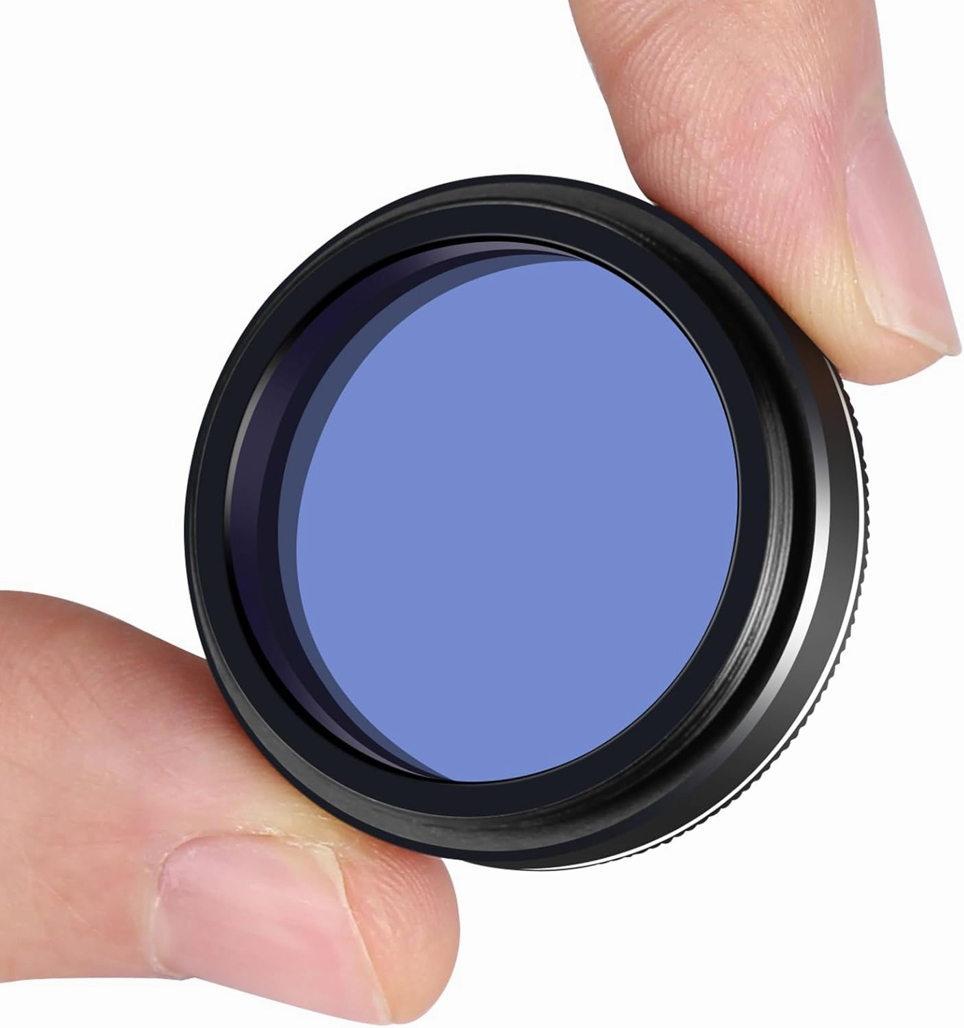 1.25 Inch Light Pollution Filter for Telescope Perfect for Deep Sky Visual Astronomical Photography Metal Frame Optical Glass