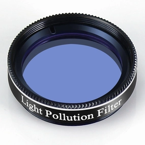 1.25 Inch Light Pollution Filter for Telescope Perfect for Deep Sky Visual Astronomical Photography Metal Frame Optical Glass