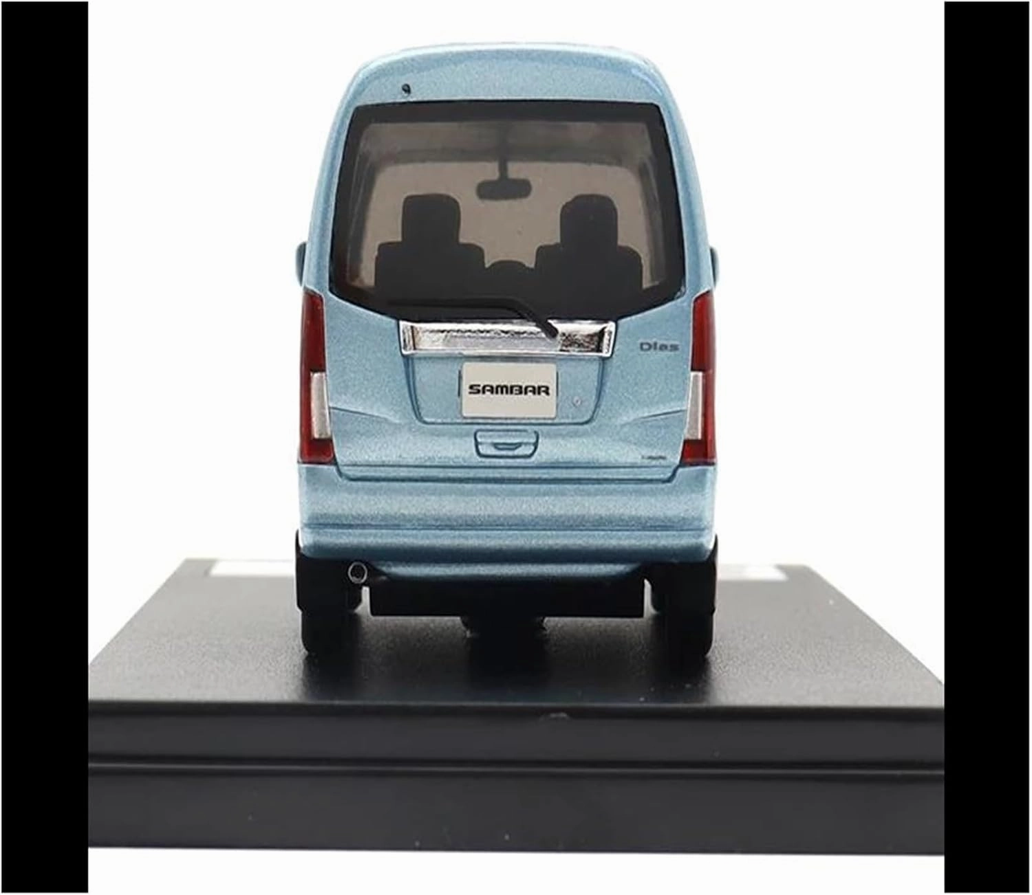 1:43 for Sambar Van Dias 2011 Resin Car Model Toys for Display Static Metal Ornament with Pedestal Collectible Gift Die-Cast Car(Black)