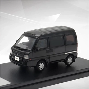 1:43 for Sambar Van Dias 2011 Resin Car Model Toys for Display Static Metal Ornament with Pedestal Collectible Gift Die-Cast Car(Black)