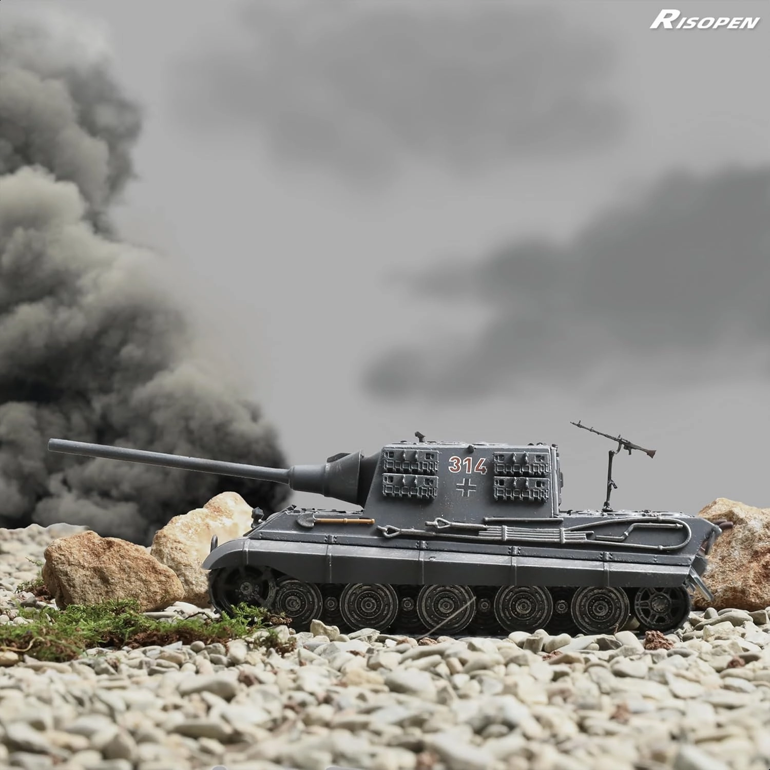 1/72 Scale Military Tank Model Finished Alloy Metal Die cast with Plastic Tank Model World War 2 Army Vehicl Tank Mini 1945 Tiger Model Gift Collection Ideal for Adult Men (Berlin 1945)