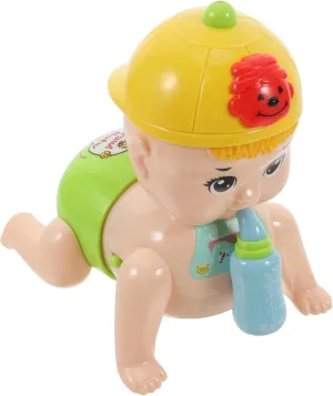 1Pc Crawling Doll with for Boy Girl and Fun Crawling Action Engaging Colors Battery Yellow