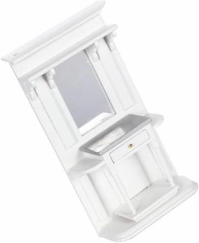 1pc Scale Dressing Table with Mirror Realistic Design for Dollhouse DIY Projects Fine Craftsmanship and Color Options