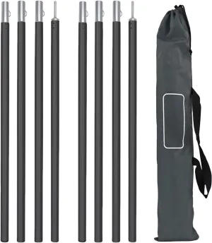 1Set Light Weight Tarps Poles Versatiles Hiking Equipment Backpacking Tent Supply for Camping Tarps and Awnings