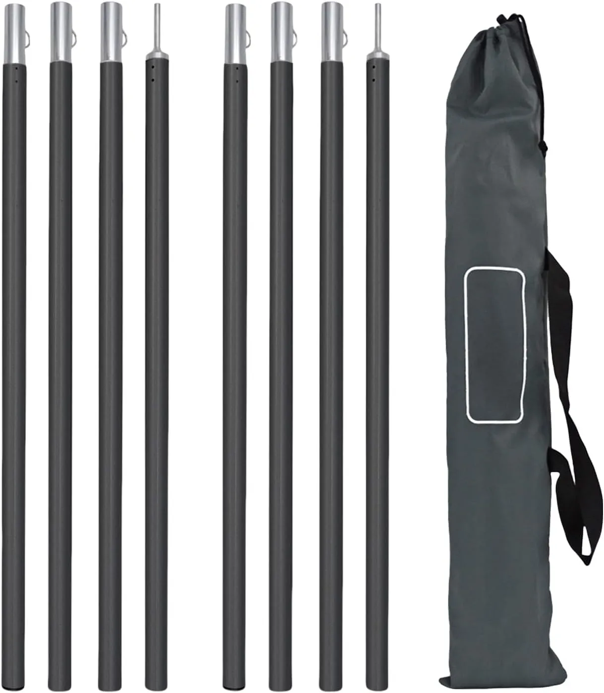 1Set Light Weight Tarps Poles Versatiles Hiking Equipment Backpacking Tent Supply for Camping Tarps and Awnings