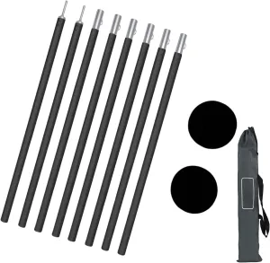 1Set Light Weight Tarps Poles Versatiles Hiking Equipment Backpacking Tent Supply for Camping Tarps and Awnings