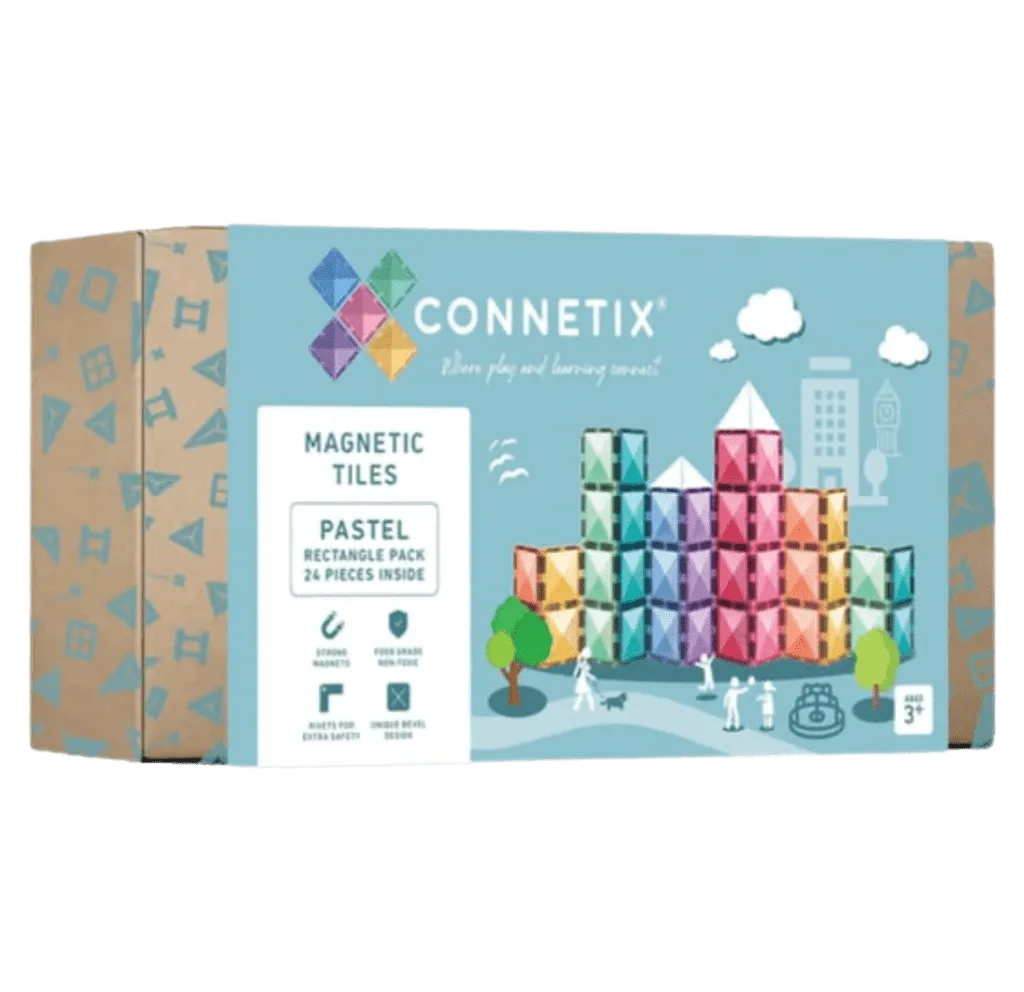 24 Piece Pastel Rectangle Pack