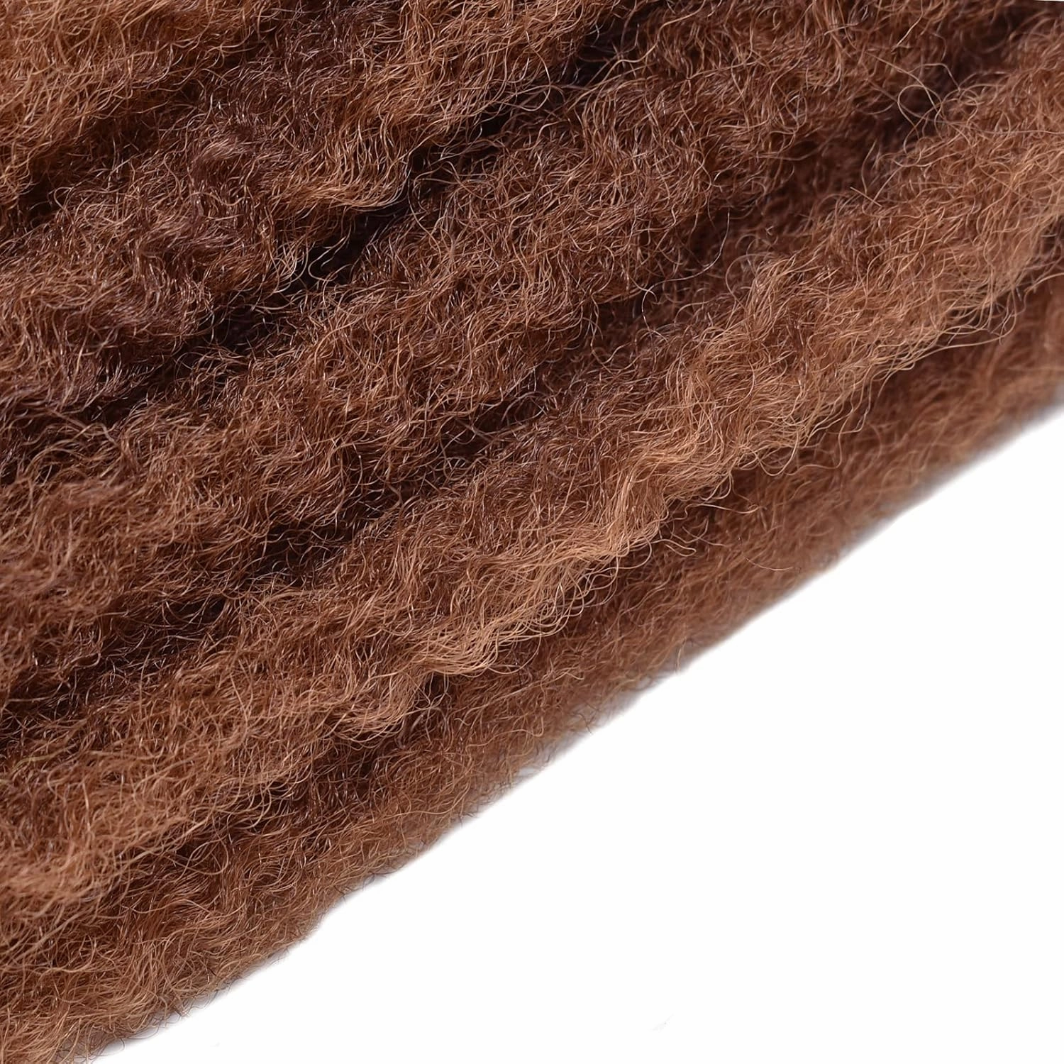 24 inch Marley Hair Marley Twist Braiding Hair for Faux Locs for Butterfly Locs Long Afro Kinky Cuban Twist Crochet hair for Black Woman brown (30#, 3Packs-24 Inch)