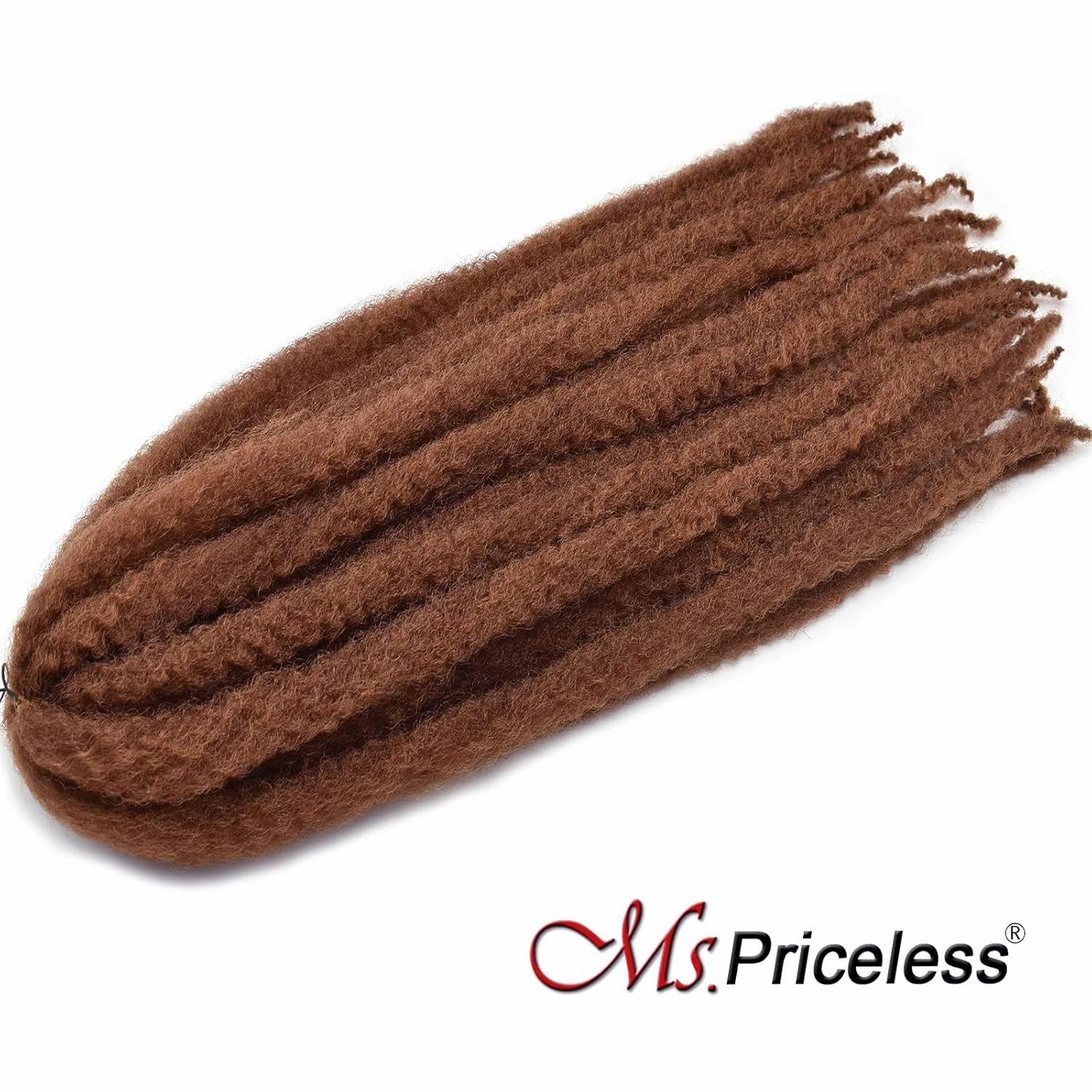24 inch Marley Hair Marley Twist Braiding Hair for Faux Locs for Butterfly Locs Long Afro Kinky Cuban Twist Crochet hair for Black Woman brown (30#, 3Packs-24 Inch)
