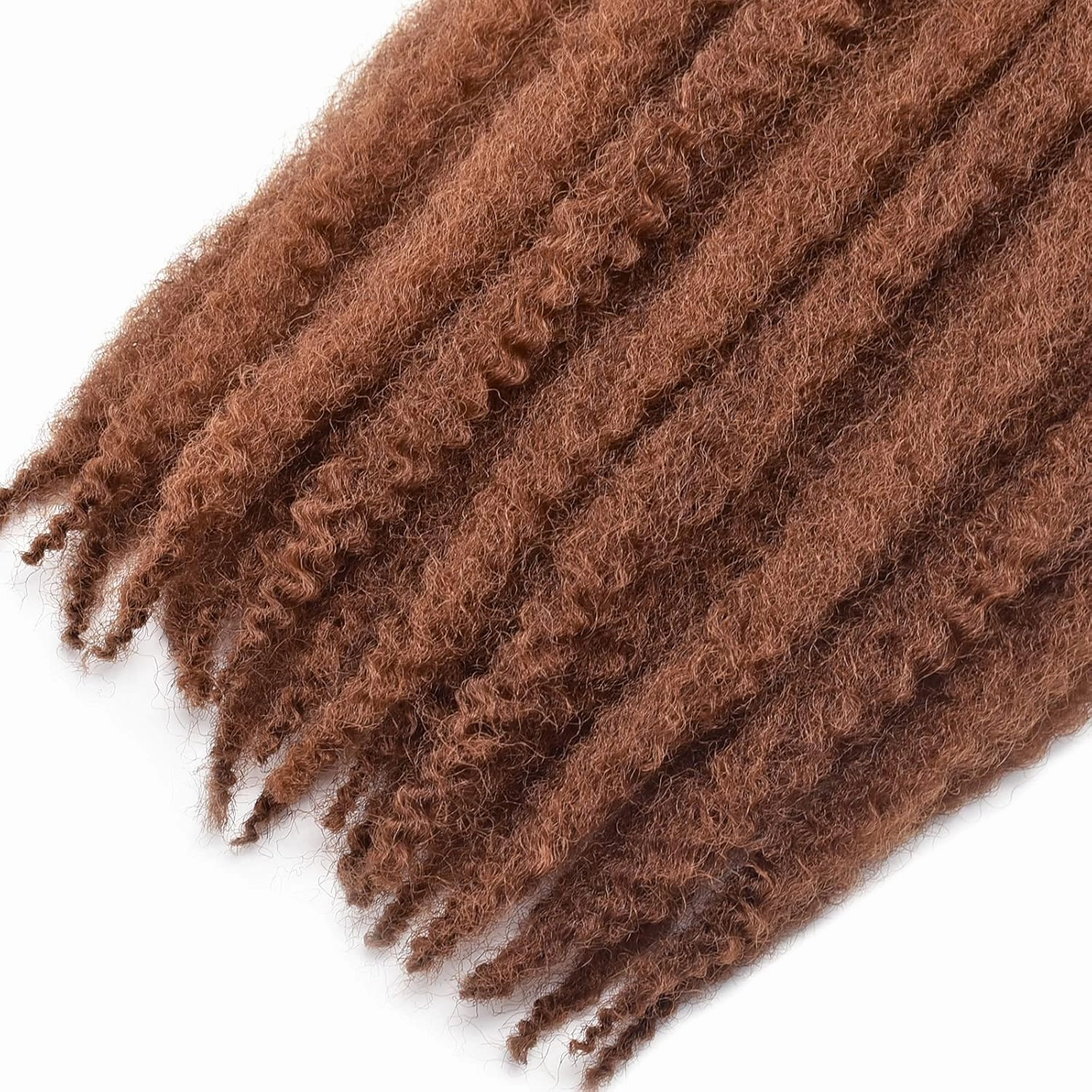 24 inch Marley Hair Marley Twist Braiding Hair for Faux Locs for Butterfly Locs Long Afro Kinky Cuban Twist Crochet hair for Black Woman brown (30#, 3Packs-24 Inch)