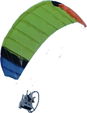 2.4G RC Electric Stunt Mini Paraglider Model High-Altitude Stunt Flight Paraglider Toy Paragliding Cloth Colour is Random (RTF Version)