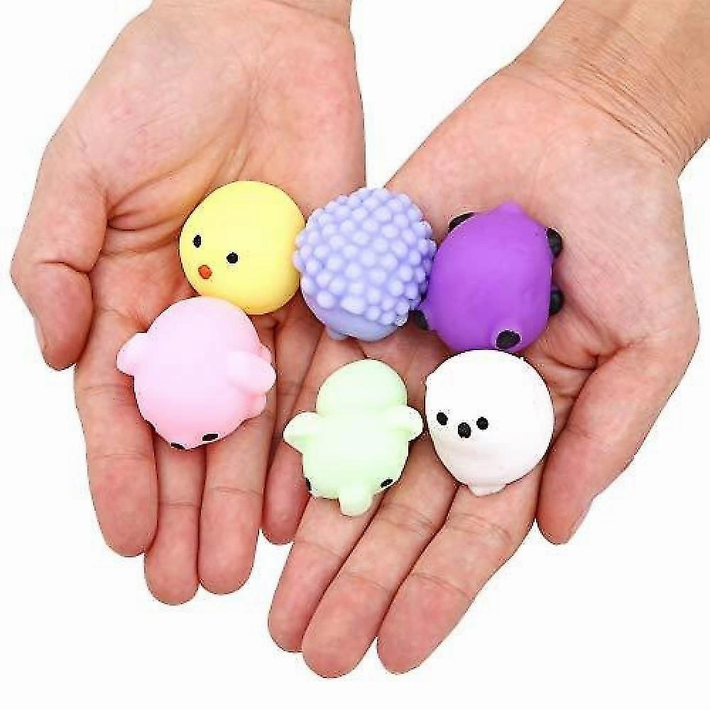 24pcs Squishies Squishy Toy 24pcs Party Favors For Kids Mochi Squishy Toy Moji Kids Party Favors Mini Kawaii Squishies