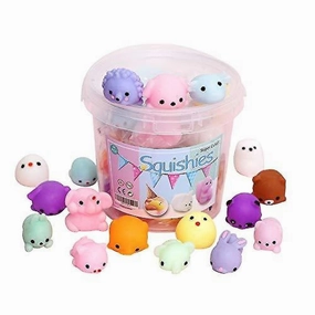 24pcs Squishies Squishy Toy 24pcs Party Favors For Kids Mochi Squishy Toy Moji Kids Party Favors Mini Kawaii Squishies