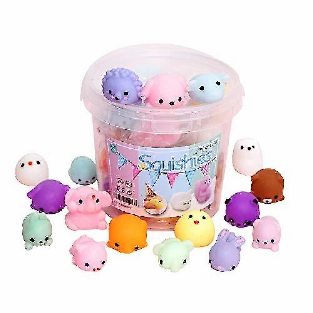 24pcs Squishies Squishy Toy 24pcs Party Favors For Kids Mochi Squishy Toy Moji Kids Party Favors Mini Kawaii Squishies