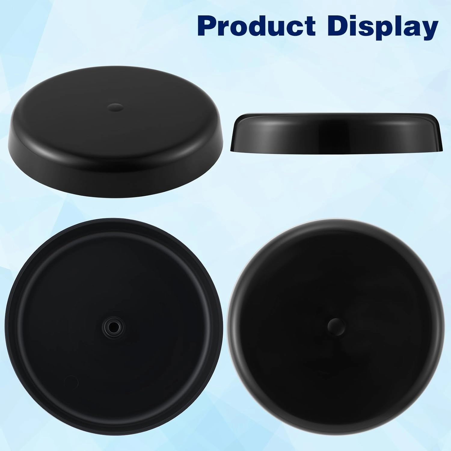 2 Pack RV Mushroom Vent Cap Compatible with Keystone Camper Trailer, RV Mushroom Roof Vent, Motorhome Water Guard for Vehicle Plumbing Ventilator Cap (Fan Base Not Included) (Black)
