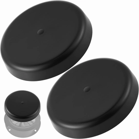 2 Pack RV Mushroom Vent Cap Compatible with Keystone Camper Trailer, RV Mushroom Roof Vent, Motorhome Water Guard for Vehicle Plumbing Ventilator Cap (Fan Base Not Included) (Black)