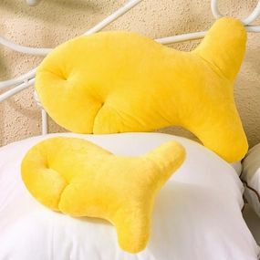 2-Piece Goldfish Nuggets Plush Throw Pillow Set