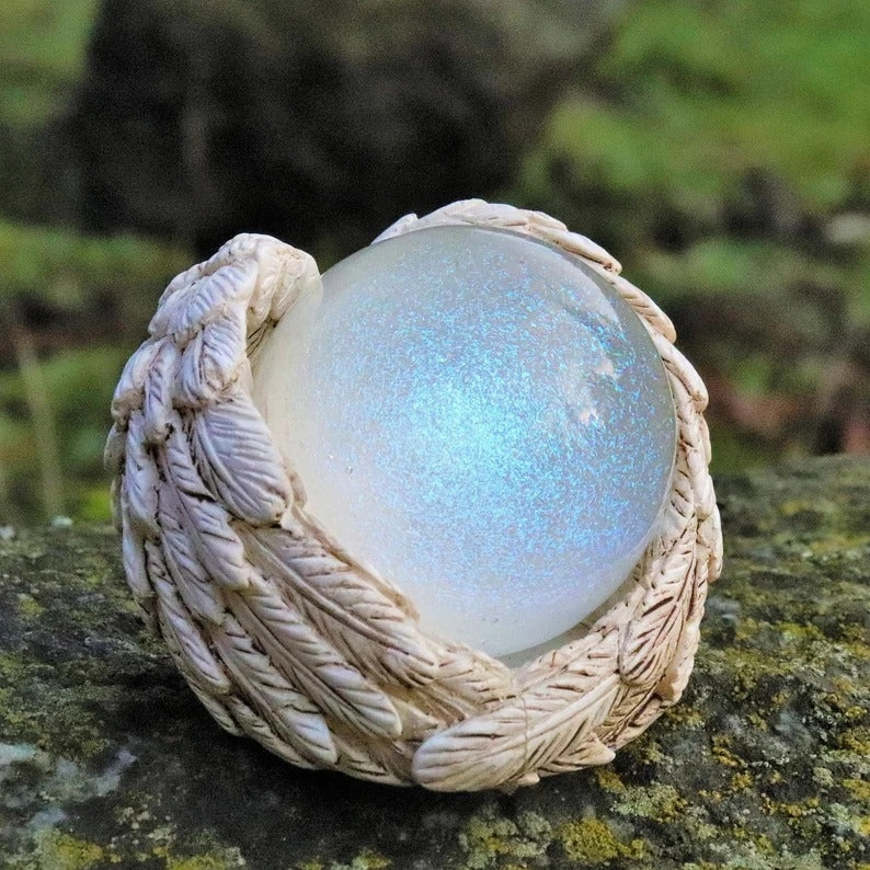 2" Pink, Lavender With Angel Wings Base