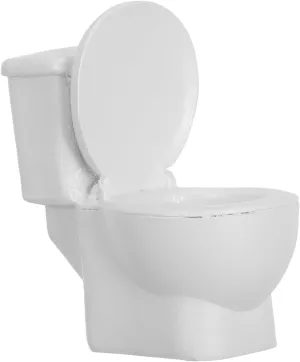 2pcs Commode Figurine Adorable Resin Toilet Ornament for Miniature Gardens Dollhouses Home Decor Craft Accessory Unique Landscape Adornment Idea for Craft