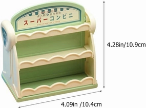 2pcs Mini House Supermarket Shelf Model Dollhouse Furniture Shelf Photo Booth Props for Dollhouse Accessories Decoration
