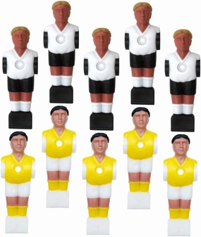 30Pcs Table Soccer Player Set: Foosball Men, Plastic Replacement Parts for Football Table, Football Men Player Replacement Parts, Soccer Table Athletes Dolls
